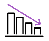 SNSのインプレッションが伸びないイメージ